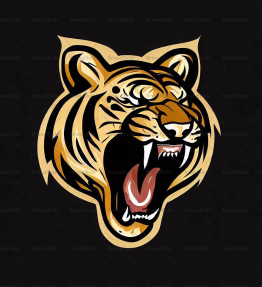 Brüllender Tiger
